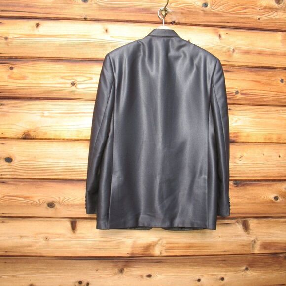 Dior Mens Two-Button Wool Blend Sateen Blazer Jacket Blue - Picture 5 of 15